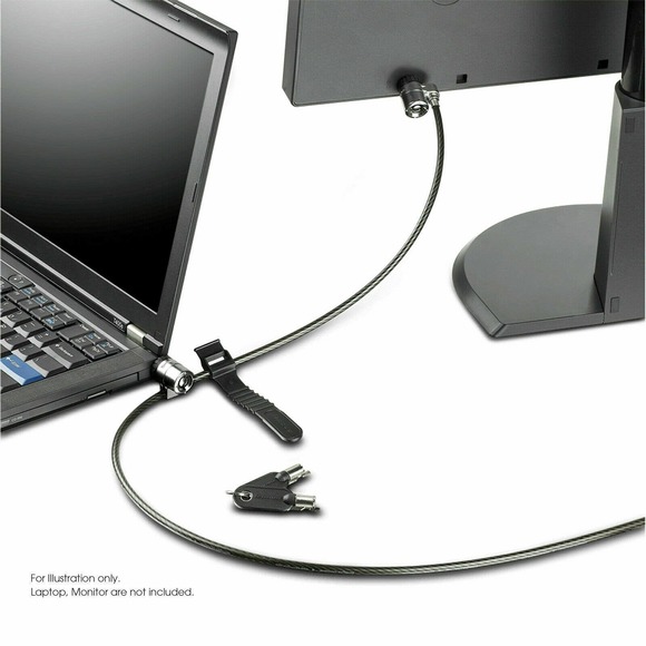 Microsaver Keyed Ultra Laptop Lock, 6 Ft. Steel Cable, Two Keys Kensington 6406 - Picture 2 of 5